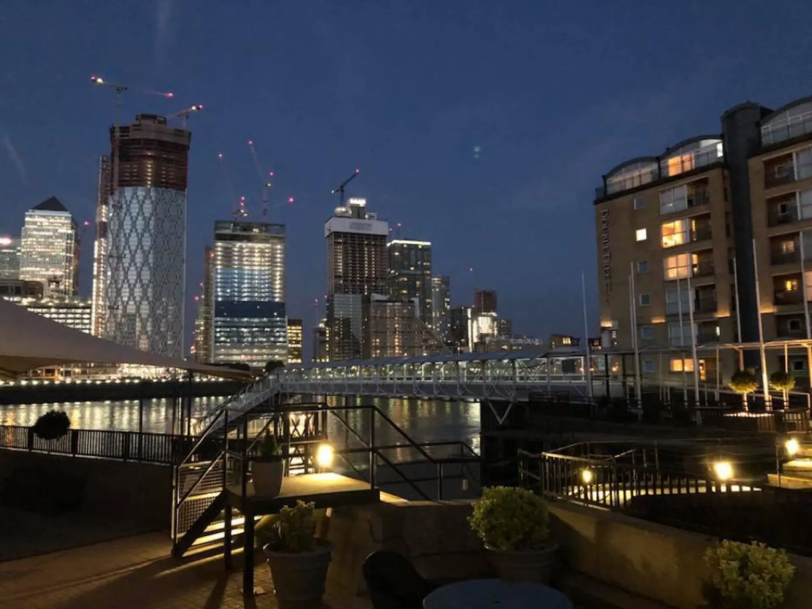 英國之旅～DoubleTree by Hilton私人飯店夜景照片 2